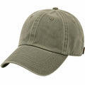 Cappellino da baseball taglia unica in cotone verde oliva - visiera curva stile casual