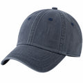 Cappellino da baseball taglia unica in cotone blu navy con visiera curva stile casual