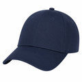 Cappellino da baseball taglia unica in tessuto blu navy con visiera curva per uso quotidiano