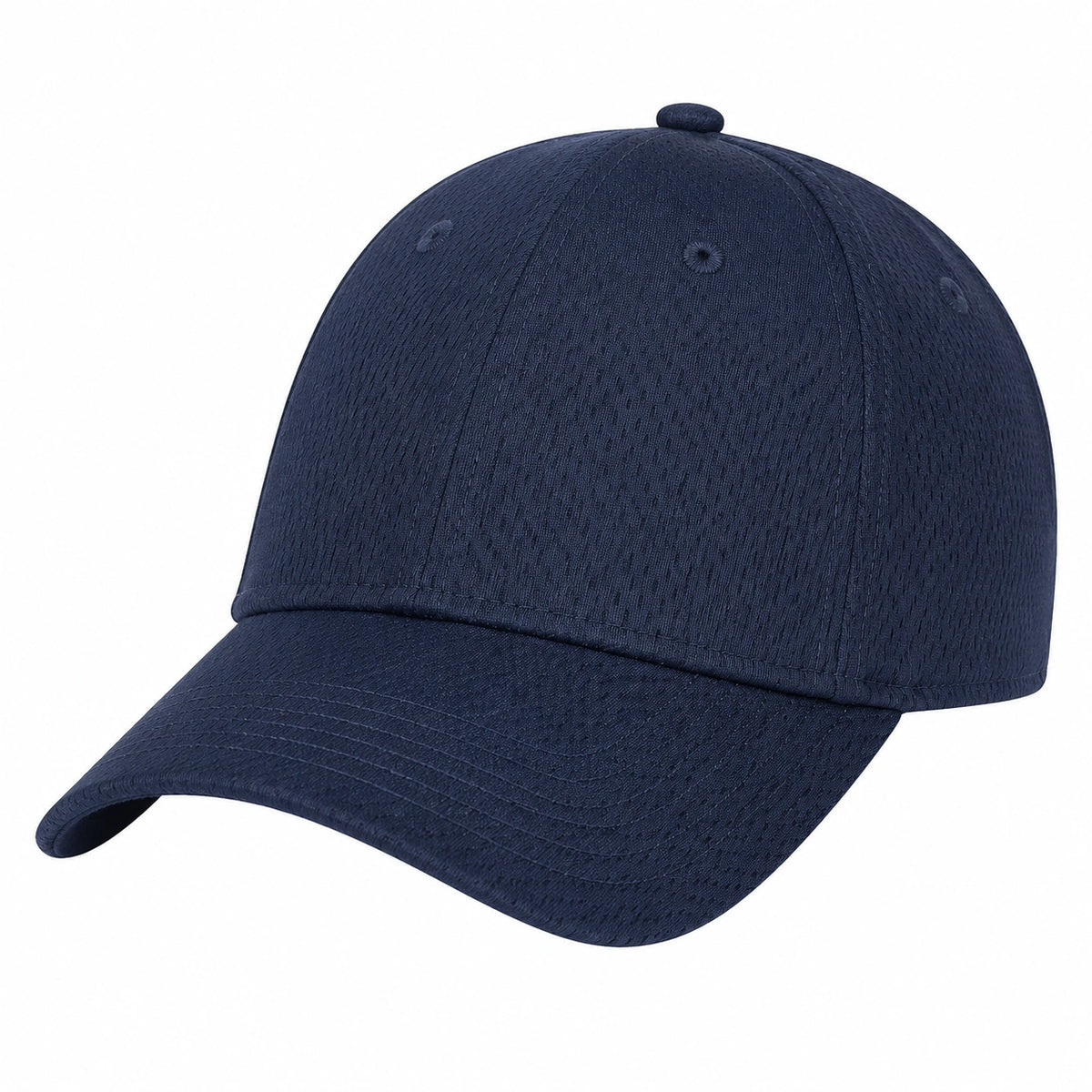 Cappellino da baseball taglia unica in tessuto blu navy con visiera curva per uso quotidiano