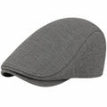 Coppola unisex taglia unica in tessuto grigio stile classico